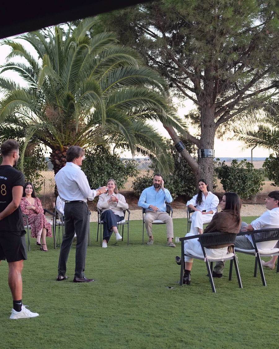 Comunidad de participantes de Healthspan Club en la finca